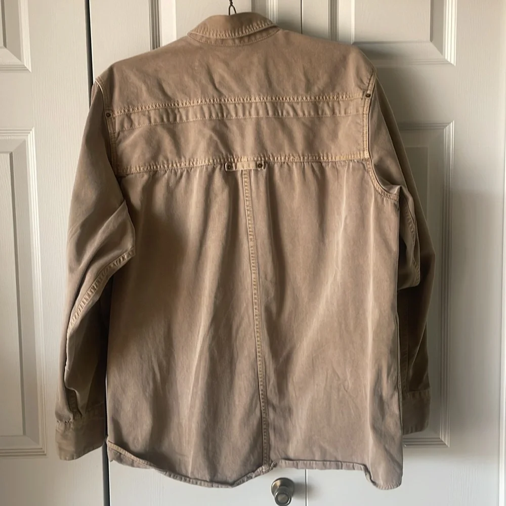 SOLD-Levi's Tan Button-Down Casual Shirt